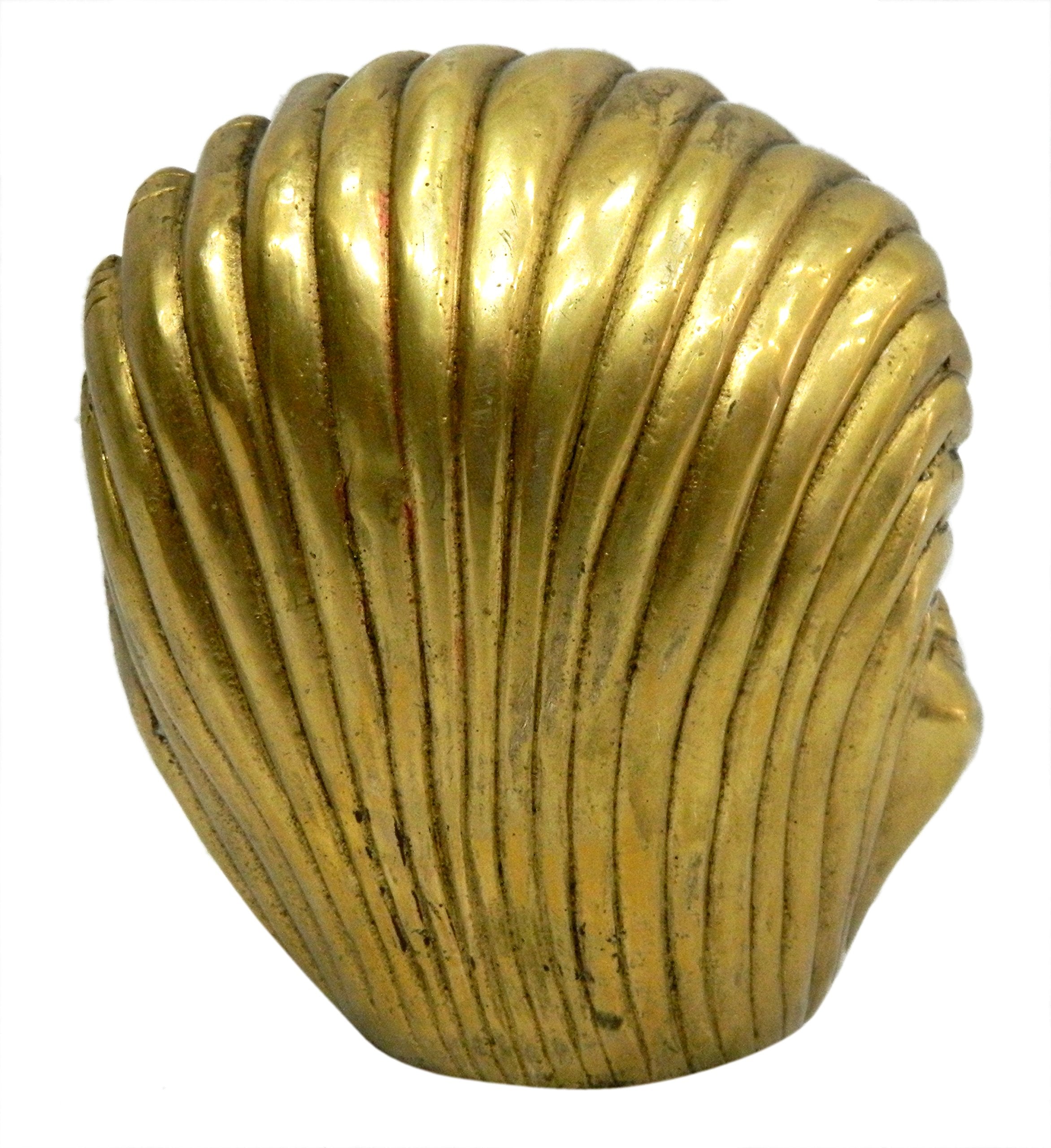 Kalarambh Brass Ganesha/Ganesh/Ganpati Idol Murti Statue For Home Pooja Puja Mandir Decor Collectible Handicraft Art, Yellow, 6